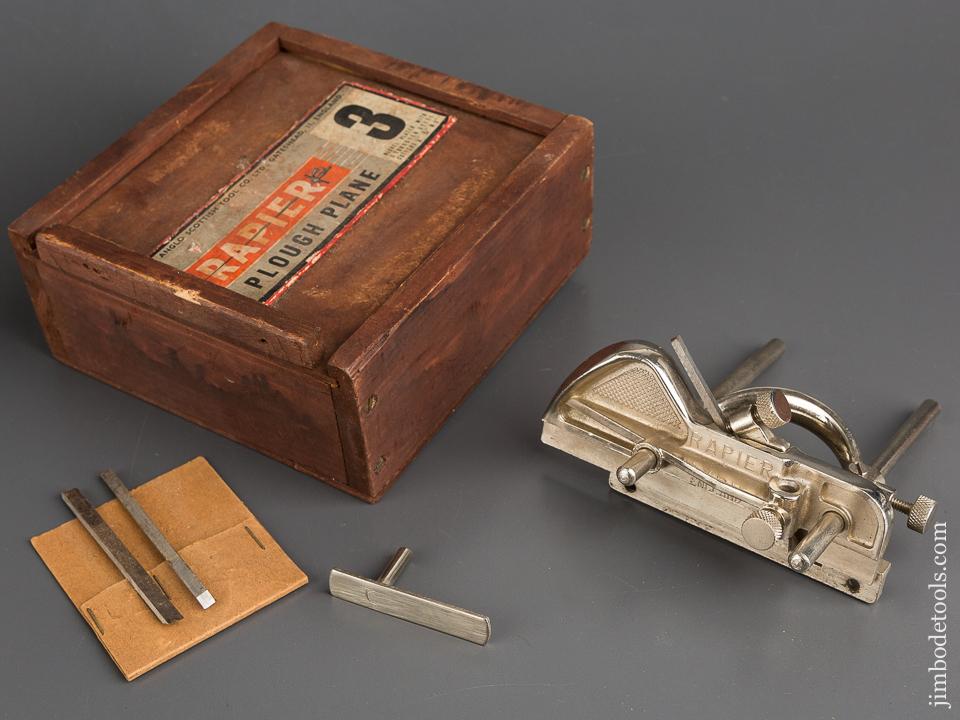 RAPIER No. 3 Plough Plane MINT in Wooden Box - 83155
