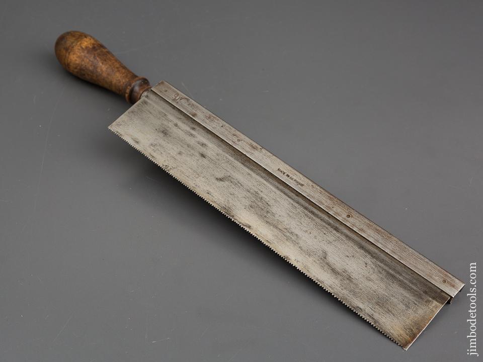 Vintage German Flush Cut Saw with a Secret Hidden Key Hole Saw in Spine! - 83195