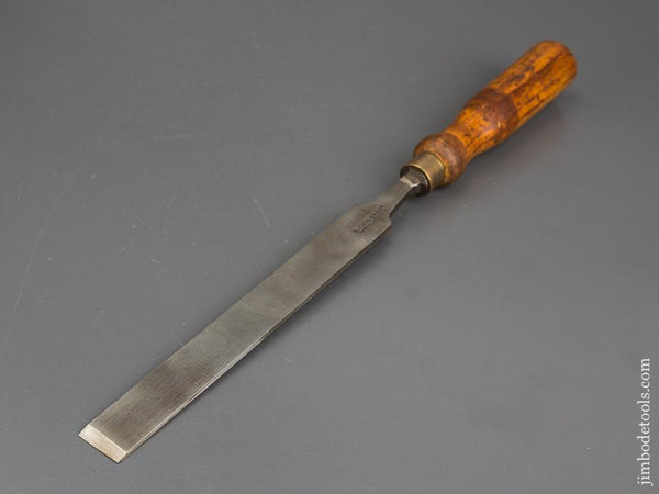 Long Thin 7/8 x 14 1/2 inch Ash Handled English TYZACK Paring Chisel - 83205