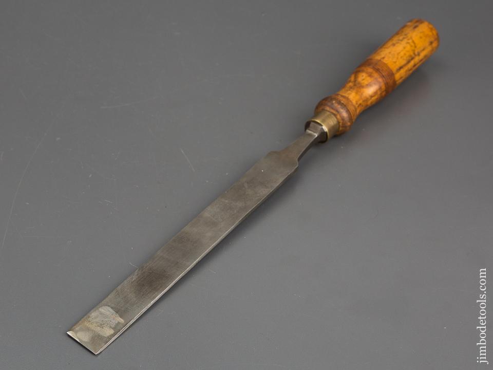 Long Thin 7/8 x 14 1/2 inch Ash Handled English TYZACK Paring Chisel - 83205