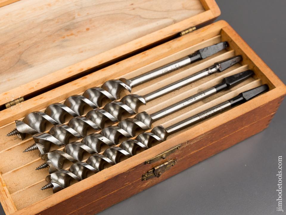 Complete Set of 13 RUSSELL JENNINGS Auger Bits in Original 3 Tiered Box - 83232