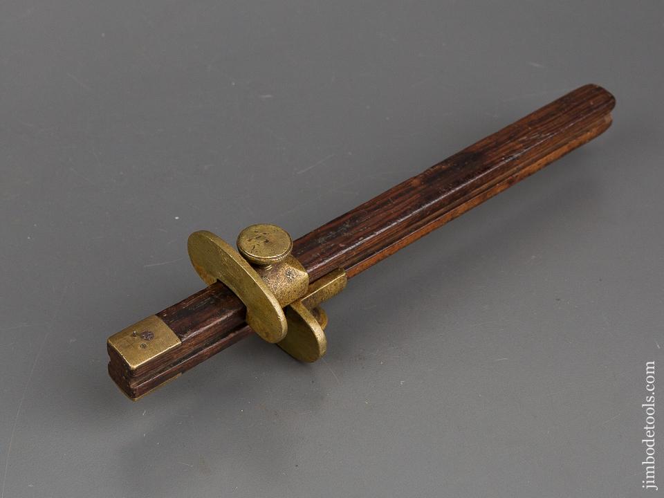 Nine inch PHILLIPS Patent January 15 ,1867 Rosewood & Brass Marking Gauge - 83236