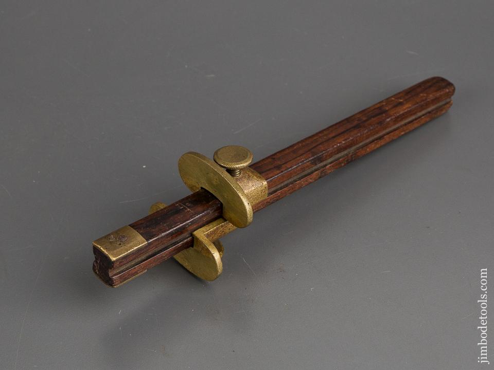 Nine inch PHILLIPS Patent January 15 ,1867 Rosewood & Brass Marking Gauge - 83236