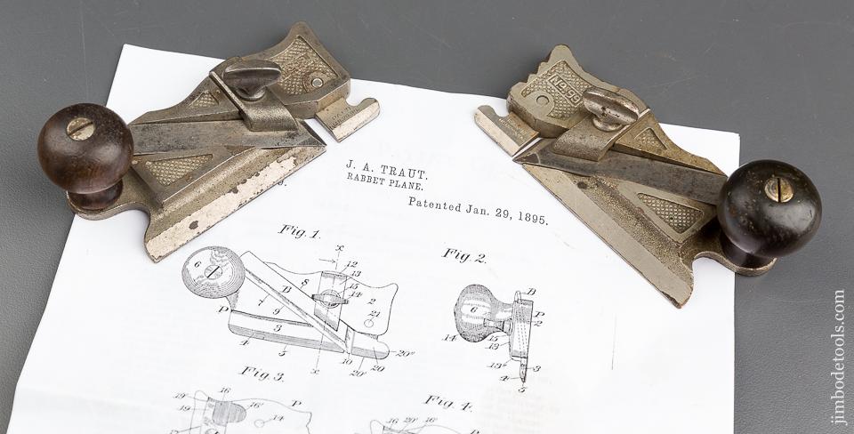 TRAUT Patent January 29, 1895 STANLEY No. 98 & 99 Side Rabbet Planes - 83253