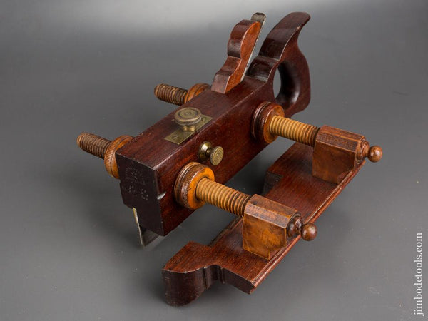 Lovely AUBURN TOOL CO Mahogany Plow Plane circa 1864-93 EXTRA FINE - 83254