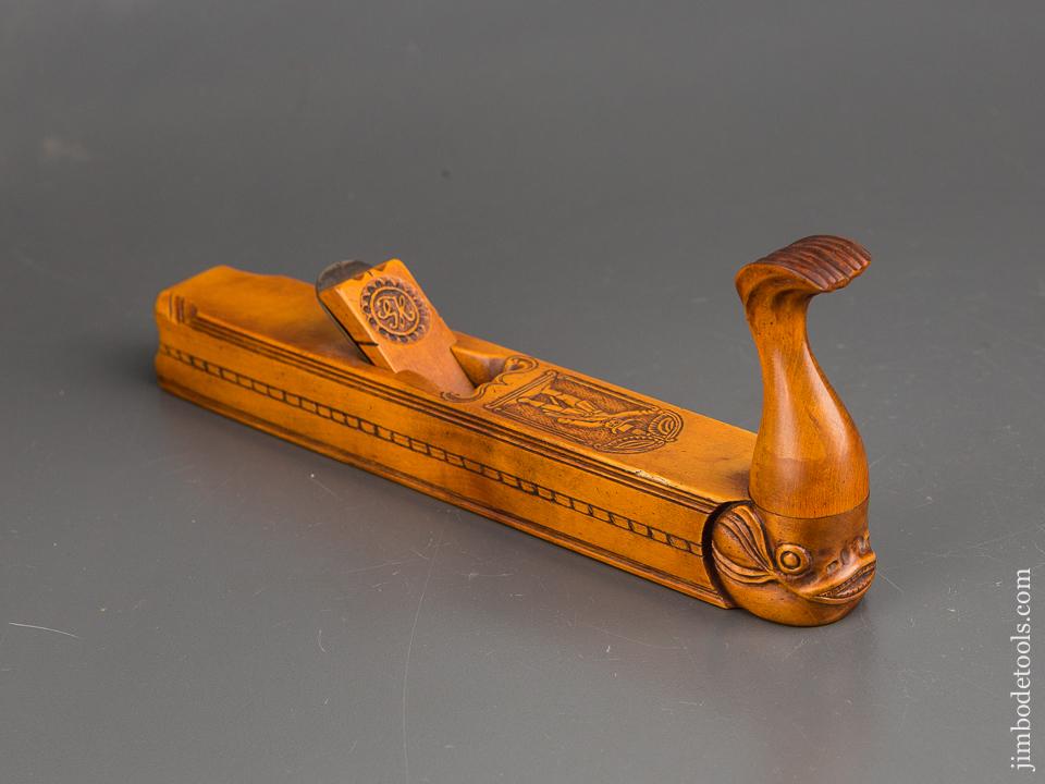 8 1/2 inch Dolphin Plane Hand carved by DAVID BROOKSHAW - 83266U