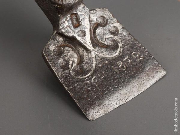 Fancy Decorated DATED 1872 Hand Adze - 83267