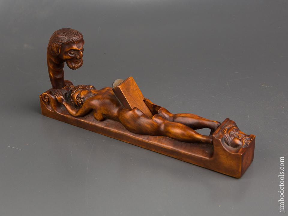 Ten inch Hand carved Lovely Lady and the Devil Plane by DAVID BROOKSHAW - 83268U