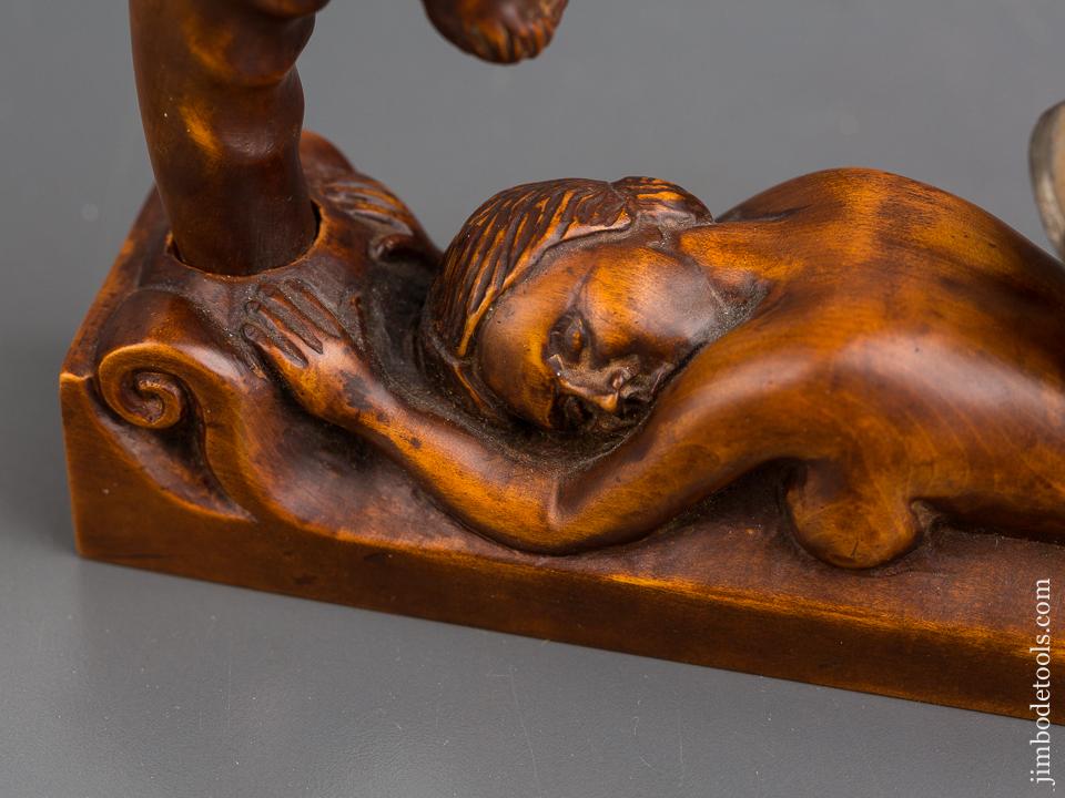 Ten inch Hand carved Lovely Lady and the Devil Plane by DAVID BROOKSHAW - 83268U