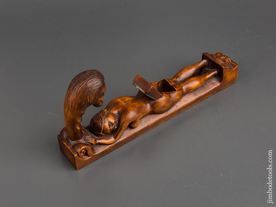 Ten inch Hand carved Lovely Lady and the Devil Plane by DAVID BROOKSHAW - 83268U