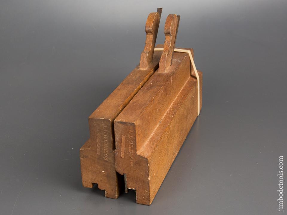 3/4 inch Tongue & Groove Planes by A. L. GLEASON WATERTOWN NY circa 1859-69 NEAR MINT - 83279