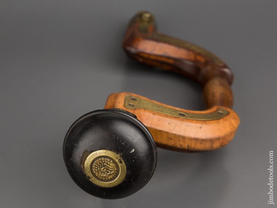 Rare! BROWN Anti-Friction Patented Sheffield Plated Brace - 83284