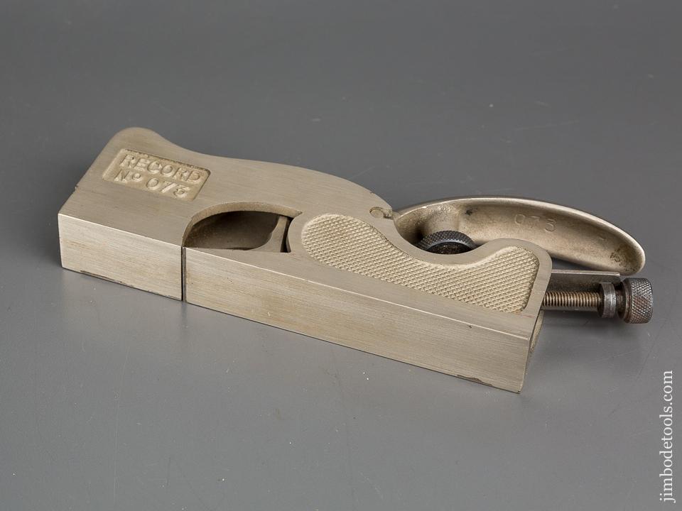 RECORD No. 073 Shoulder Plane in Custom Lined Wooden Box - 83314
