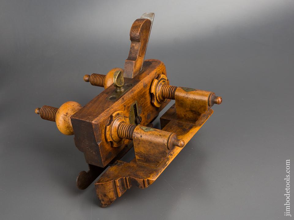 Petite Beech & Boxwood TURNER SHEFFIELD Extra Fancy! Plough Plane circa 1841-1912 - 83323