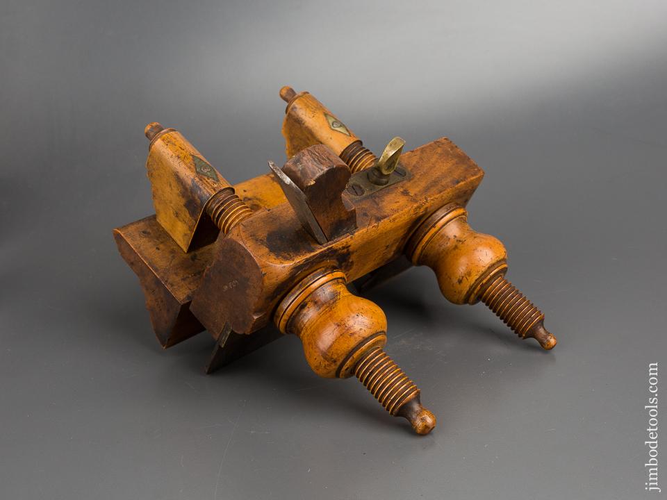 Petite Beech & Boxwood TURNER SHEFFIELD Extra Fancy! Plough Plane circa 1841-1912 - 83323