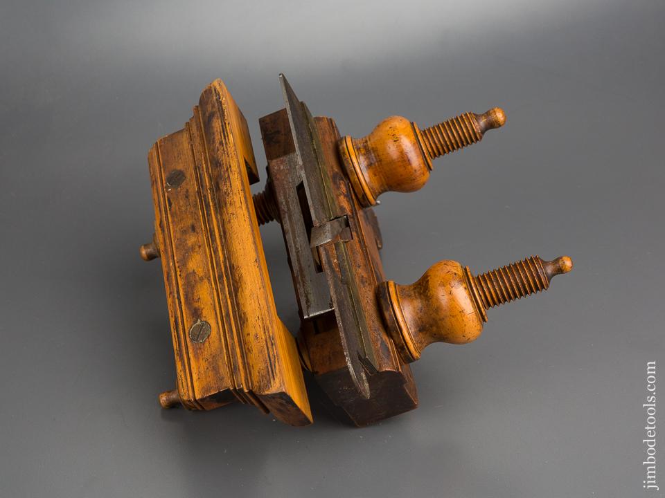 Petite Beech & Boxwood TURNER SHEFFIELD Extra Fancy! Plough Plane circa 1841-1912 - 83323