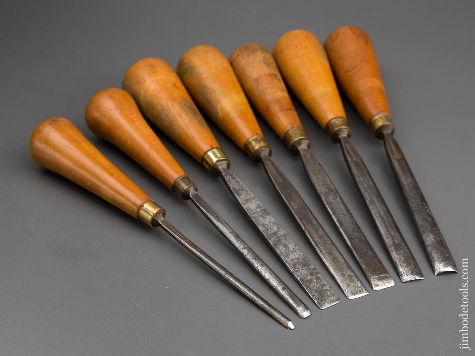 Seven ADDIS Carving Gouges - 833298 