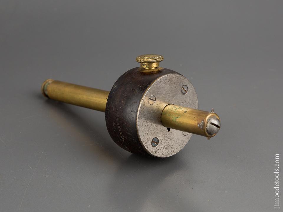 Seven inch WILLIAMS Patent May 226, 1857 STANLEY No. 90 Rosewood & Brass Combination Gauge - 83336