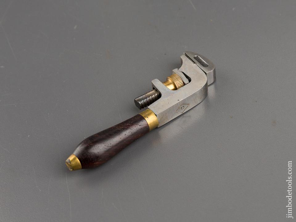 3 5/8 inch FOSTER Patent February 15, 1859 HILLARY KLEIN Wrench in Velvet Lined Wooden Box - 83363