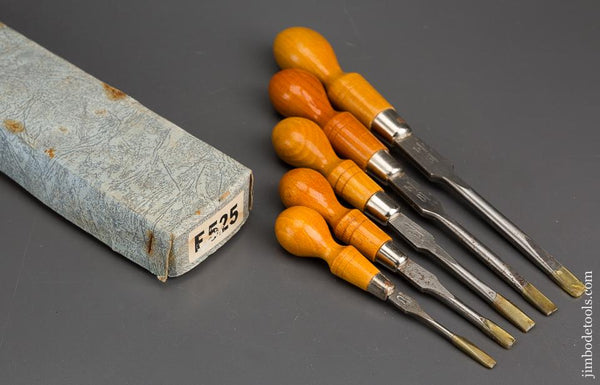 FOOTPRINT F525 Five Piece Cabinetmaker's Screwdriver Set in Original Box - 83372