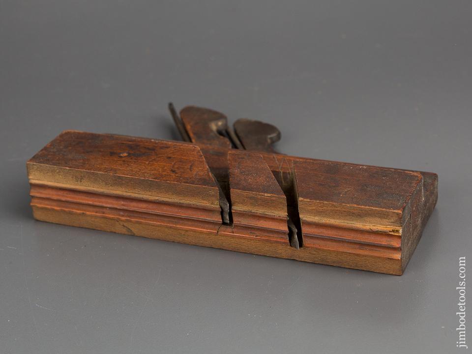 Miniature 7 1/2 inch Double Iron, Double Bead Coach Maker's Plane by D. MALLOCH PERTH circa 1850-1913 - 83375R