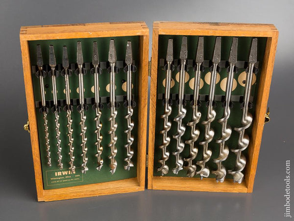 NEAR MINT Complete Set of IRWIN Auger Bits in Original Box -83393