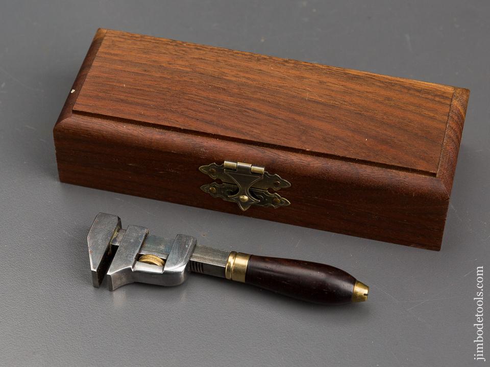 Four inch BEMIS Patent December 2, 1873 HILLARY KLEIN Wrench in Original Case - 83406