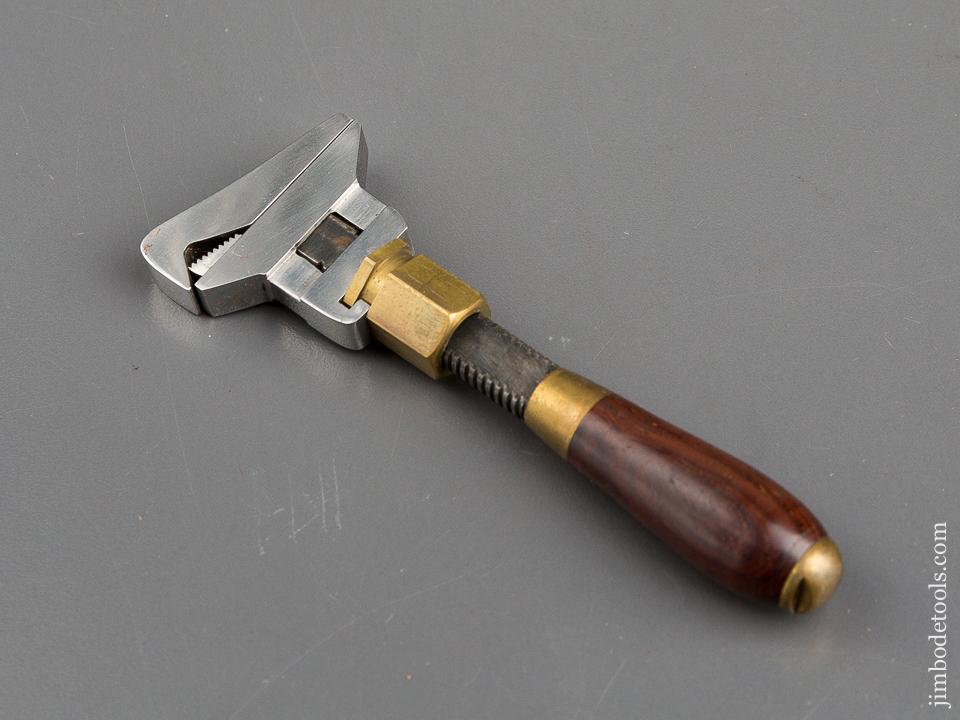 4 3/8 inch BEMIS Patent December 2, 1873 HILLARY KLEIN Wrench in Velvet Lined Walnut Case - 83408
