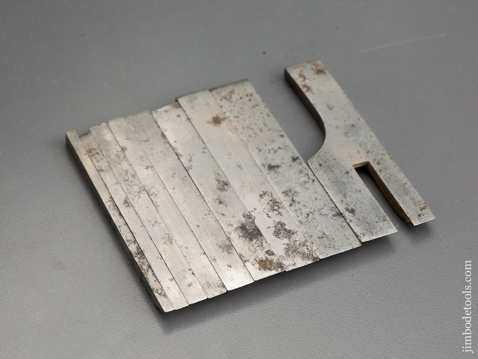 Original Set of Nine Irons for MILLERS PATENT Planes No. 41, 42, 43, and 44 - 83428