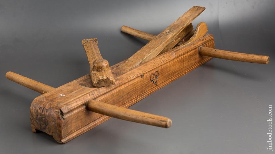 Fabulous 26 inch Spelk Plane with Carved Decorations - 83433