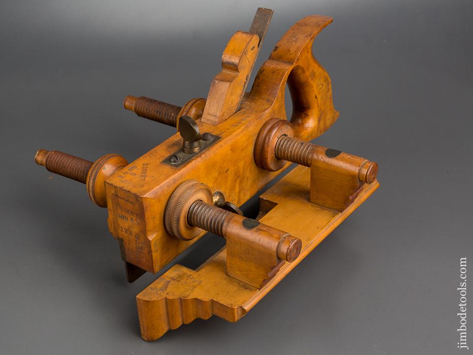 Beautiful Boxwood SANDUSKY TOOL CO No. 132 Handled Screw Arm Plow Plane circa 1869-1925 EXTRA FINE! - 83455U