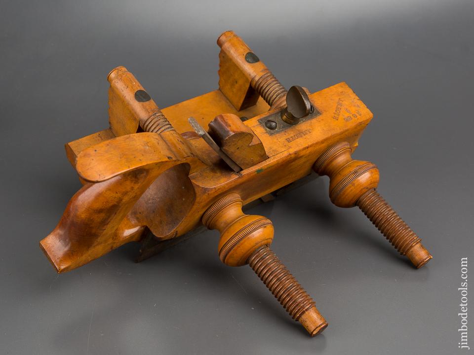 Beautiful Boxwood SANDUSKY TOOL CO No. 132 Handled Screw Arm Plow Plane circa 1869-1925 EXTRA FINE! - 83455U