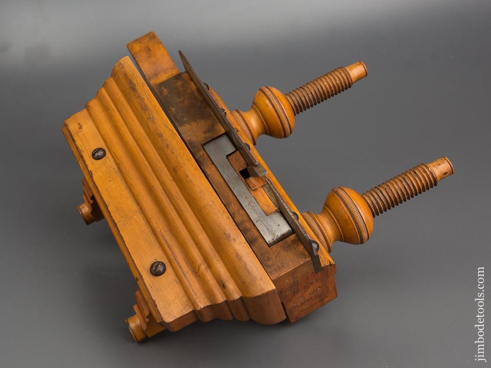 Beautiful Boxwood SANDUSKY TOOL CO No. 132 Handled Screw Arm Plow Plane circa 1869-1925 EXTRA FINE! - 83455U