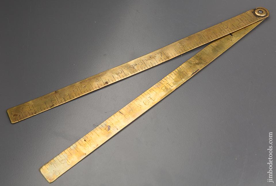 LUFKIN No. 1085 Folding Brass Two Foot Blacksmith's Rule - 83465