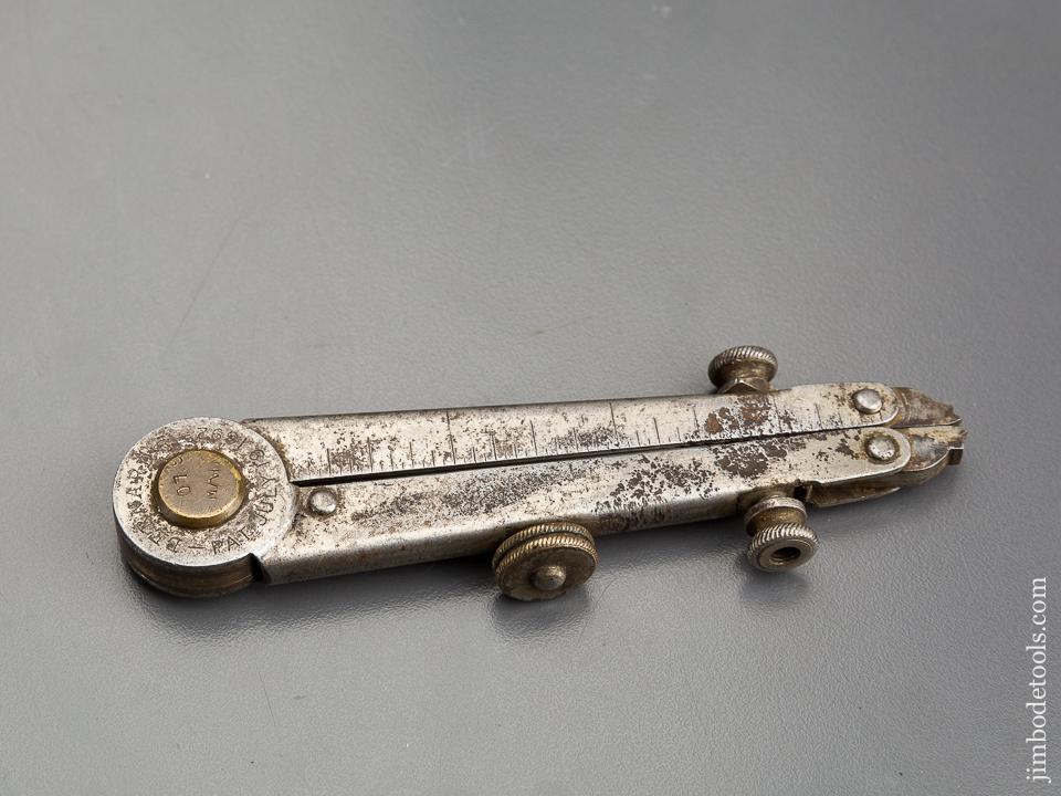 Rare! Eight inch BERNARD Patent July 19, 1892 Folding Dividers by SCHOLLHORN - 83468
