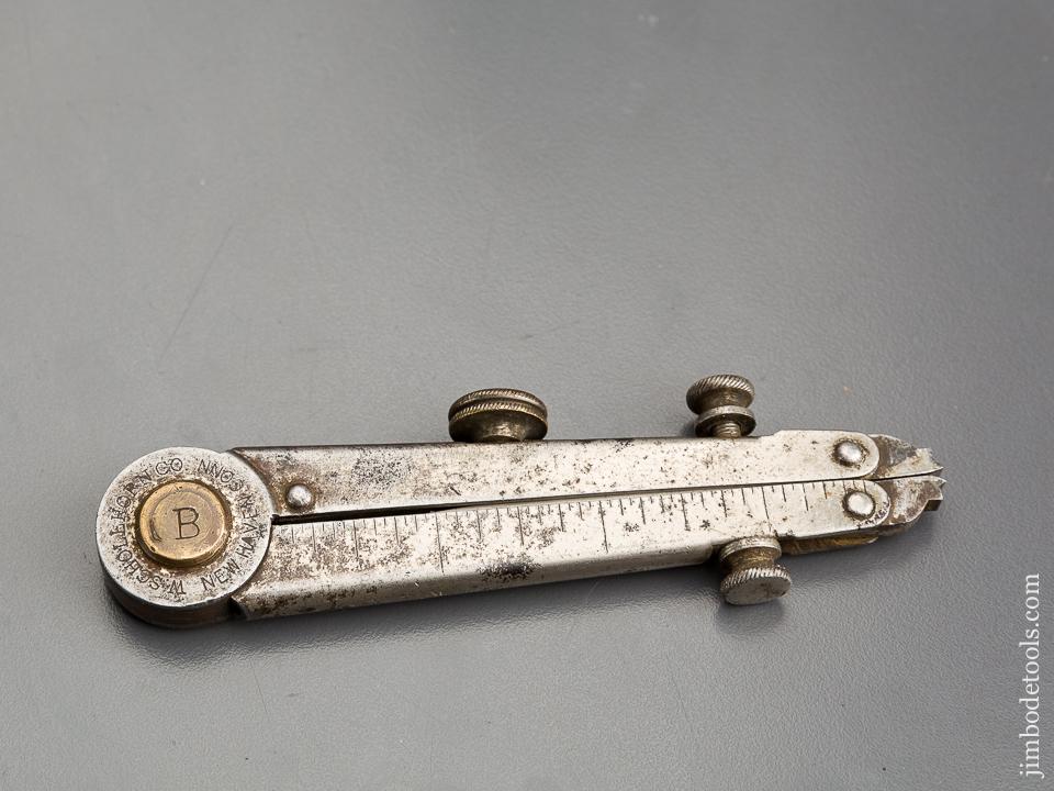 Rare! Eight inch BERNARD Patent July 19, 1892 Folding Dividers by SCHOLLHORN - 83468