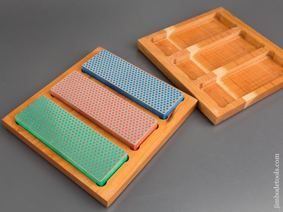 Set of Three DIAMOND SHARPENING SYSTEM 2 x 6 inch Diamond Whetstones MINT in Original Box - 83482