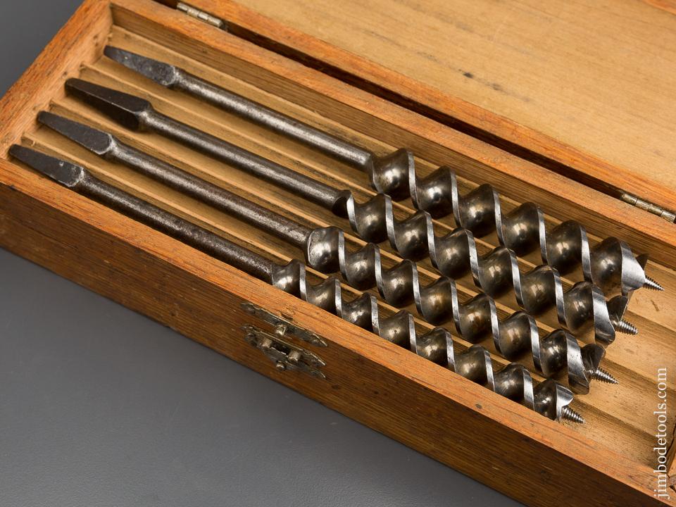 Complete Set of 14 RUSSELL JENNINGS Auger Bits in Original 3 Tiered Box - 83489