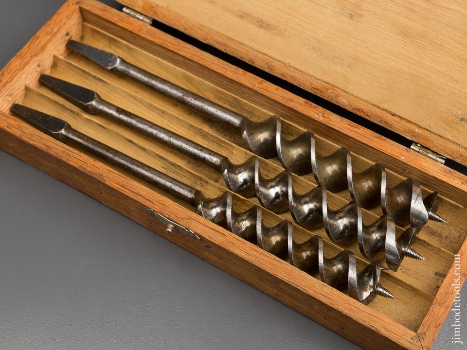 Complete Set of 14 RUSSELL JENNINGS Auger Bits in Original 3 Tiered Box - 83489
