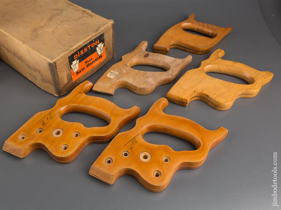 Five DISSTON No. 3 Saw Handles in Original Box  NEW OLD STOCK - 83498