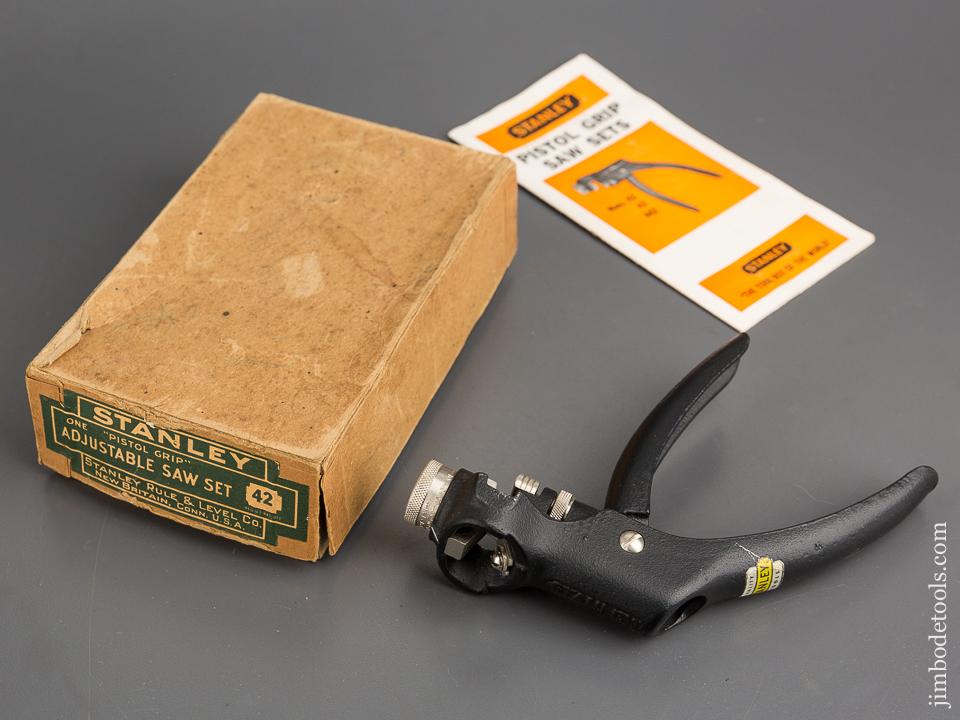 STANLEY No. 42W Adjustable Saw Set in Original Box - 83503