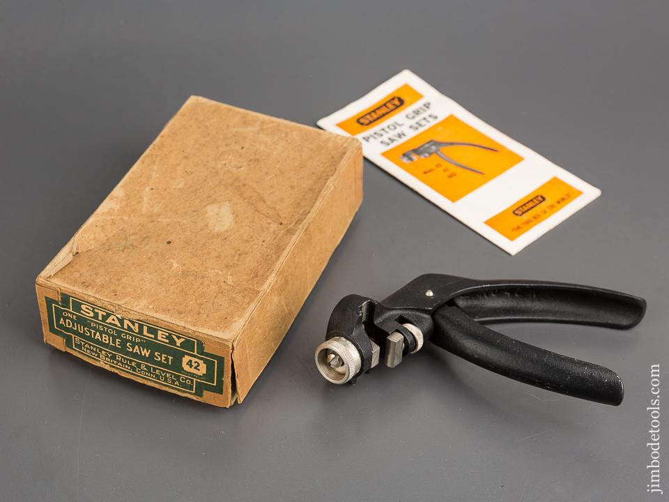 STANLEY No. 42W Adjustable Saw Set in Original Box - 83503