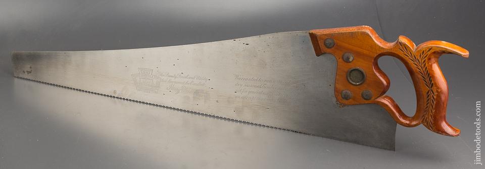 CRISP & FINE 9 point 26 inch Crosscut DISSTON ACME 120 Hand Saw RARE MODEL - 83516U