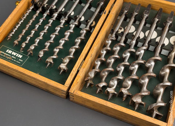 Complete Set of IRWIN Auger Bits in Original Box - 83531