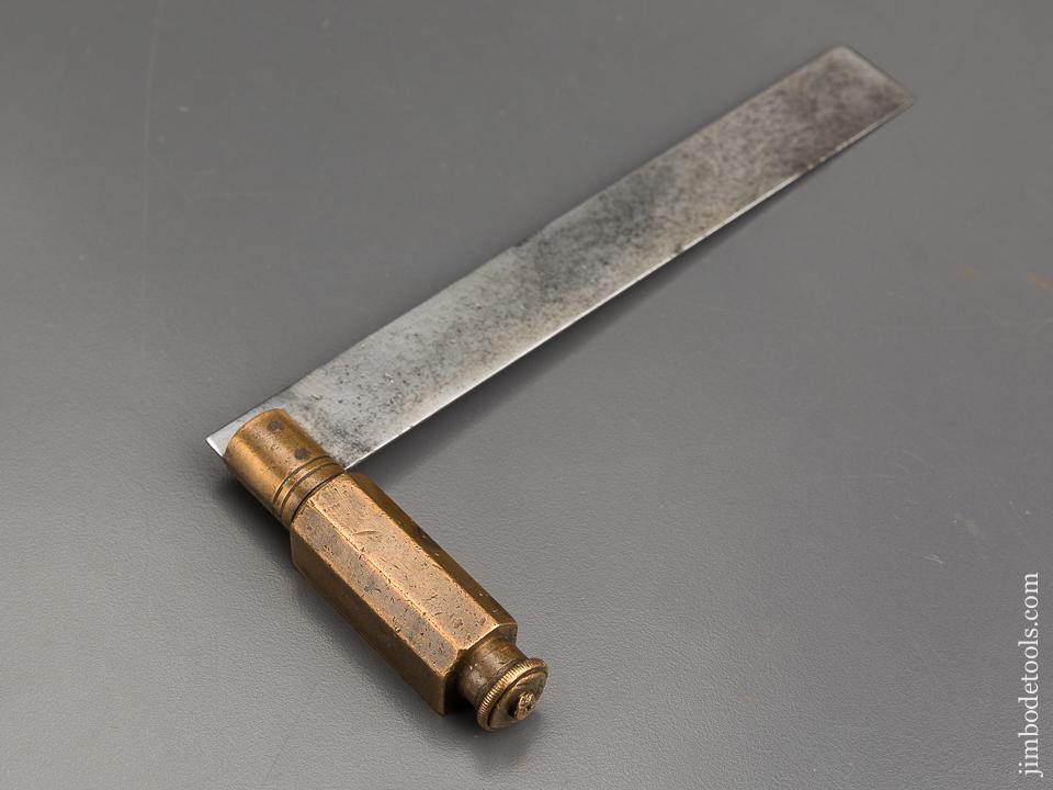 Awesome Signed PRESTON Brass & Steel Coachmaker's Square - 83539