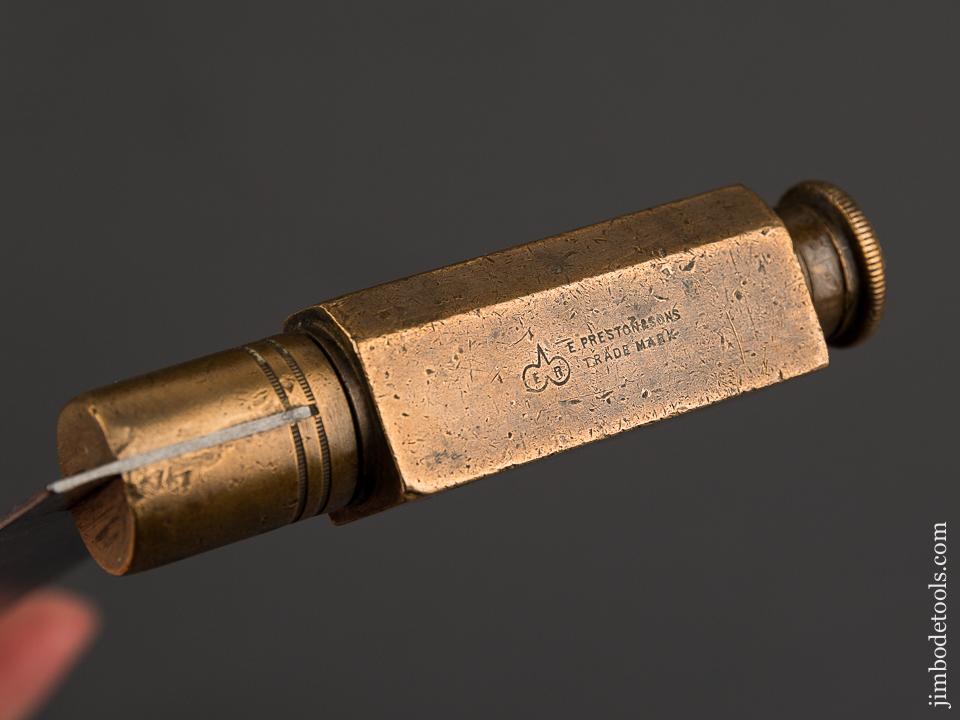 Awesome Signed PRESTON Brass & Steel Coachmaker's Square - 83539