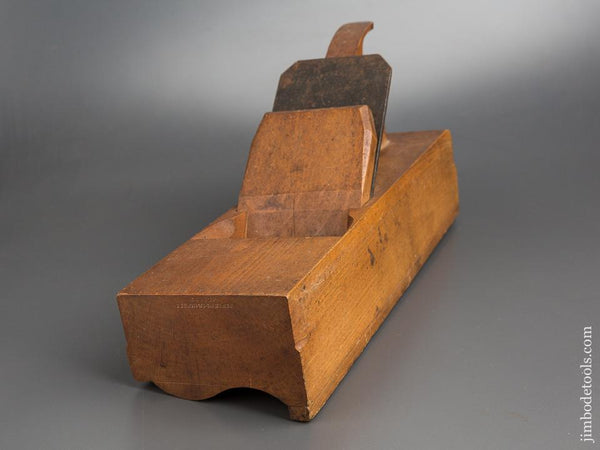 Extra Fine! BENSEN & CRANNELL ALBANY NY 4 1/2 inch Wide! Crown Molding Plane circa 1843-62 near mint - 83545