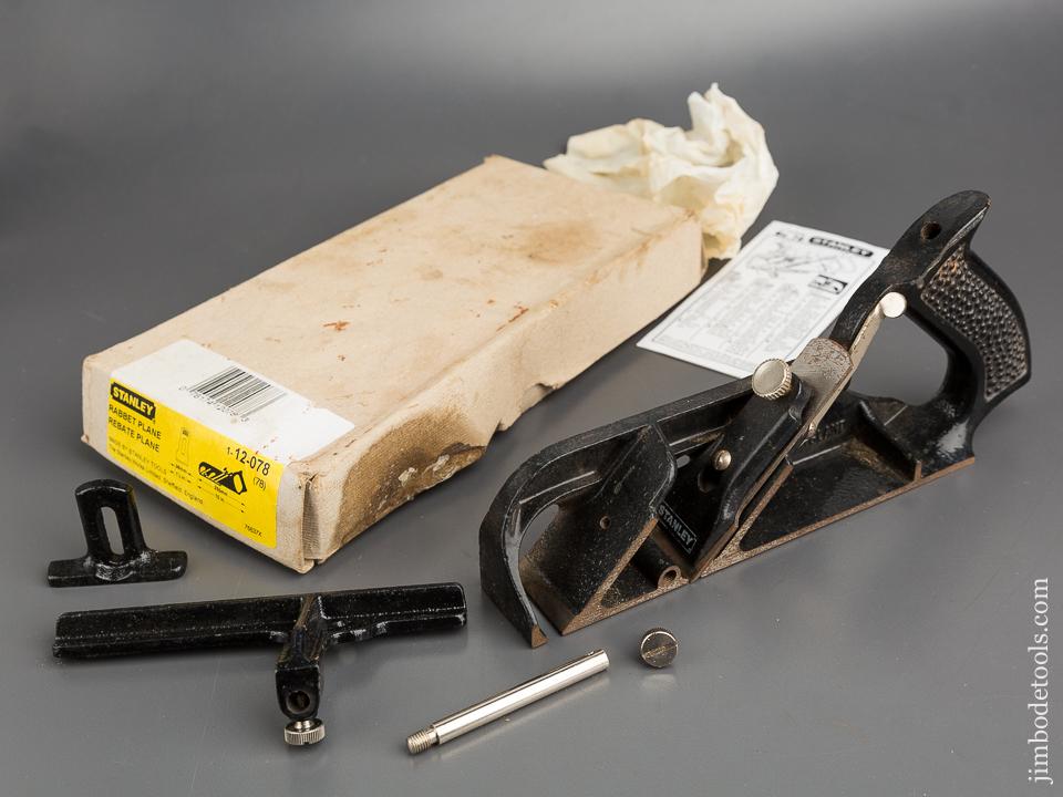 STANLEY No. 78 Rabbet Plane in Original Box - 83556