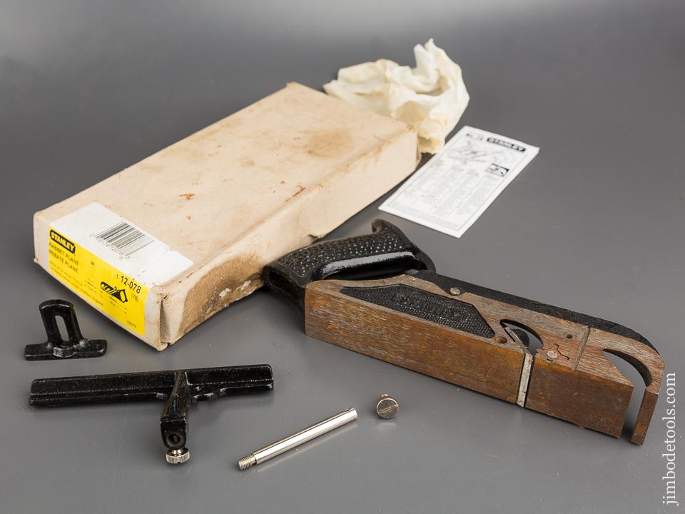 STANLEY No. 78 Rabbet Plane in Original Box - 83556