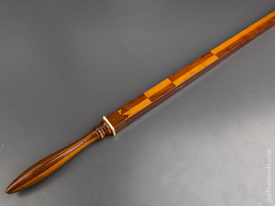 Fancy & Fine! 43 3/4 inch Inlaid Draper's Ell Rule - 83577